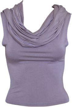 Spring Stretch Tops With Cowl Back, Fitted Cowl Back Tank Top For Summer, Chic Fitted Tank Top With Cowl Back, Fitted Chic Tank Top With Cowl Back, Chic Fitted Cowl Neck Tank Top, Fitted Cowl Neck Tank Top For Summer, Fitted Cowl Back Tops For Spring, Cowl Hood, Purple Mauve