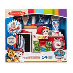 the paw patrol playset is in its box