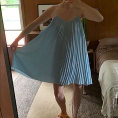 Perfect For A Wedding! That’s What I Bought It For But It Ended Up Being A Bit Too Big! Beautiful Dress And The Color Is Amazing ;) Blue Pleated Dress, Missguided Dress, Dresses Blue, Beautiful Dress, Pleated Dress, A Wedding, Blue Dresses, Beautiful Dresses, Colorful Dresses