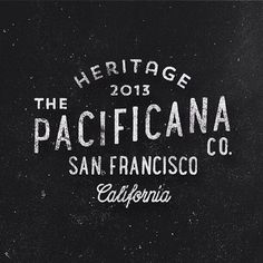 an old black and white photo with the words heritage, the pacificna san francisco