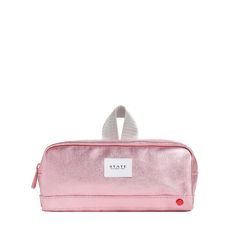 STATE Bags | Clinton Pencil Case Metallic Pink/Silver Bags For Work, Fashionable Bags, Pencil Eraser, Toiletry Kit, Metallic Pink, Diaper Bags, Gift Card Sale, Erasers, Work Travel