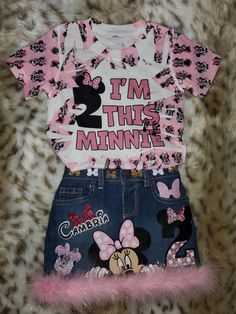 Custom Birthday outfit can be customized to any theme/character. Minnie Mouse Custom Outfit, Playful Fitted Sets With Character Print, Fun Cotton Sets For Birthday, Cute Fitted Minnie Mouse Sets, Fun Birthday Sets For Spring, Fitted Playful Minnie Mouse Set, Playful Fitted Minnie Mouse Set, Cute Cotton Party Sets, Pink Minnie Mouse Sets For Spring