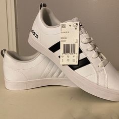 Women’s Adidas Sneakers - Size 8 - White Sneakers - Never Worn, Tags Attached Adidas Casual Synthetic Skate Shoes, Adidas Sneakers Women, Adidas Shoes Women, Adidas White, White Adidas, Shoes Women, White Sneakers, Adidas Shoes, Adidas Women