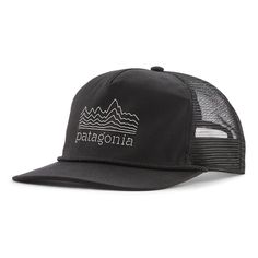 the patagonia trucker hat in black