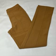 Jason Wu Women’s Dress Slacks High Waist Side Slits This Pants Can Be Pair With Any Tops, Bodysuits And Heels For Dress Up. Lining: 100% Polyester Shell - 72% Polyester - 21% Rayon - 7% Spandex Brown Ankle-length Dress Pants For Work, Tailored Brown Wide Leg Pants For Work, Brown Ankle-length Work Pants, Brown Straight Dress Pants For Work, Brown Wide Leg Ankle-length Workwear Pants, Fitted Brown Ankle-length Dress Pants, Brown Ankle-length Wide Leg Pants For Work, Beige Straight Hem Pants For Office, Brown Wide Leg Straight Pants For Office