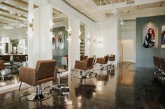 the salon is clean and ready to be used for hairdresser's customers