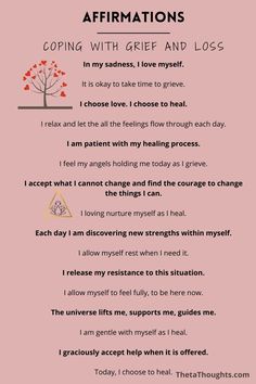 an affirmation poem on pink background