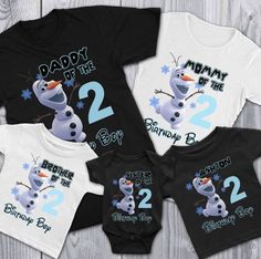 three baby ones are wearing matching shirts with the number two on them, and one is for