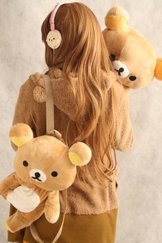 Rilakkuma Rilakkuma, Teddy Bears, A Girl, We Heart It, Bears, Headphones, Teddy Bear, Lost, Japan