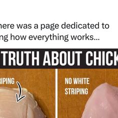 there was a page dedicated to being how everything works truth about chickens no white stringing