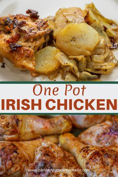 one pot irish chicken with potatoes on the side