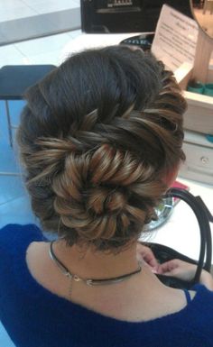 hair. Beautiful Braids, Braided Bun, Hair And Beauty, Formal Hairstyles, Hair Photo, Hair Color Ideas