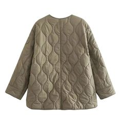 Stay cozy in our Oversized Pillow Warmth Jacket by Bella Chix! With a long sleeve O-Neck and quilted lining, you'll be enveloped in a cloud of cuddly warmth. Plus, it's so stylish, no one will ever know it doubles as a snuggly blanket! Cozying up just got a whole lot cooler. Product Specifications Material: Polyester Hooded: No Filling: Cotton Decoration: Pockets Length: Regular Sleeve Length: Full Kindly refer to the size chart before placing an order. size Chart (in cm) Size Bust Shoulder Slee Oversized Quilted Long Sleeve Jacket, Khaki Quilted Long Sleeve Jacket For Cold Weather, Oversized Quilted Long Sleeve Outerwear, Oversized Long Sleeve Quilted Jacket For Fall, Oversized Quilted Outerwear With Long Sleeves, Oversized Quilted Jacket With Long Sleeves For Fall, Quilted Hooded Jacket For Cold Weather, Cozy Long Sleeve Puffer Jacket For Cold Weather, Cozy Long Puffer Jacket For Cold Weather