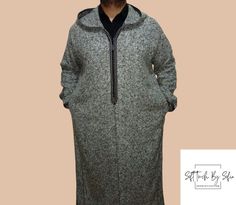 Moroccan thobe, Moroccan wool djellaba , pure wool hooded thobe, winter wool coat men This warm maxi kaftan is so beautiful ,  practical, and comfortable as well, you can wear it at home during the holidays ; while you 're spending some quality time with your family and friends, or outside . Casual Long Abaya For Winter, Casual Long Winter Abaya, Mens Wool Coats, Maxi Kaftan, Wool Winter Coat, Coat Men, Quality Time, Wool Coat, Mens Coats