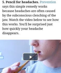 First Aid, Watch Video, Headache, It Works