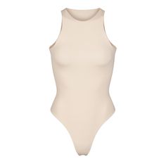 Fits Everybody High Neck Bodysuit | Sand — A classic, everyday style, this High Neck Bodysuit provides coverage and supportive stretch that hugs your body. This bodysuit is the perfect base layer and features a high cut leg opening and thong back that remains invisible under clothing. High Neck Bodysuit, The Dark One, Color Sand, Elevate Your Look, Waist Trainer, Nude Color, High Cut, Base Layer, Everyday Style