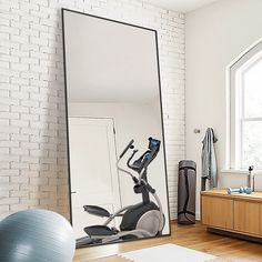 there is a exercise bike in the room