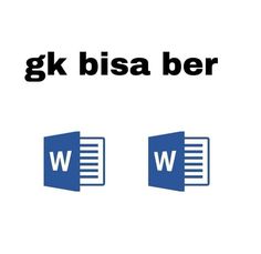 the words gk bisa ber and wp are shown in blue letters