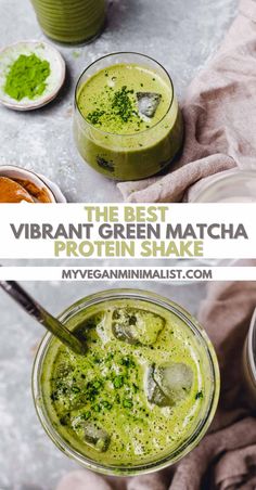 the best vegan green matcha protein shake