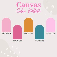 the color chart for canva's nail polish