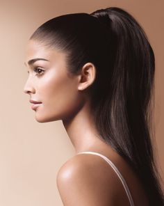 Perfect Ponytail, Sleek Ponytail Hairstyles, Makeup Shades, Straight Ponytail, Sleek Ponytail, Sleek Hairstyles, High Ponytails, Good Hair Day