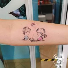 Mommy Daughter Tattoos, Realistic Owl Tattoo, Pretty Flower Tattoos, Twin Tattoos, Heaven Tattoos, Sibling Tattoos