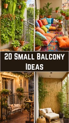 An image showing a small balcony with compact furniture, potted plants, and a cozy throw blanket, creating a relaxing outdoor atmosphere. Front House Balcony Ideas, House Balcony Ideas, Tiny Outdoor Space, Plant Arrangements, Minimal Furniture