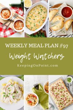 weekly meal plan 19 weight watchers to keep you on track for the week ahead