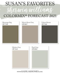 the color scheme for susan's favorite sherylin williams and hermix