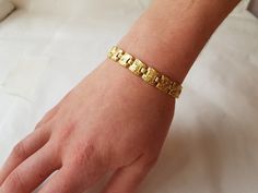 Gold Hand-set Chain Bracelet For Anniversary, Gold Hand Set Chain Bracelet As Gift, Gold Tennis Bracelet As Gift, Gold Tennis Bracelet Hallmarked For Gift, Unique Gold Bracelet, Diamonds Bracelet, Beautiful Wedding Bands, Gold Link Bracelet, Gold Bracelet For Women