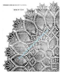 an image of a doily that looks like it has been crocheted with lace