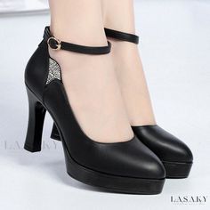 Lasaky - Waterproof Booties That Are Both Functional and Fashionable Heel Boots For Women, Stylish Heels, Black High Heel Boots, Comfortable Slippers, Super High Heels, Aesthetic Shoes, Waterproof Shoes, Comfortable Heels, Heel Boots