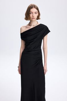 Eirlys One Shoulder Gown Black Dresses Classy, Birthday Inspo, Dresses Classy, One Shoulder Gown, Black Dresses, News Design, Aura, One Shoulder, Black Dress