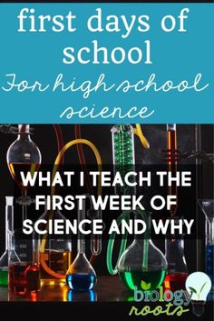 the first days of school for high school science what i teach the first week of science and why it's important