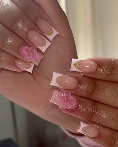 Quinceanera Nails, Girls Nail Designs, Flowers Nails, Glowing Flowers, Waste Of Time, Classy Acrylic Nails