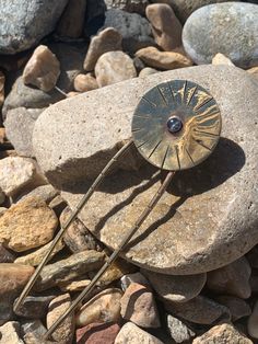 Moonstone set on brass with hand stamped sunburst design  Made of jewelers quality brass Hair can be worn half up or in french twist or bun Excellent gift idea Brass Hair Pin, French Twist, Hair Pin, Half Up, Hand Stamped, Hair Pins, Moonstone, Hair Accessories, Twist