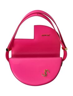 100% calf leather Designer Pink Shoulder Bag With Leather Lining, Designer Pink Bag With Leather Lining, Pink Calf Leather Bag With Detachable Strap, Chic Pink Calf Leather Bag, Chic Pink Shoulder Bag With Leather Lining, Pink Calf Leather Evening Bags, Versace Belt, Prada Designer, Chic Bags