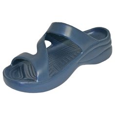 Fulfilled by our friends at DAWGS USAThe DAWGS Women's Z Sandal provides just the right amount of style, support, and comfort. DAWGS' most popular sandal has a grab-and-go, slip-on style but still offers arch support and shock absorption when walking. These comfortable sandals are open, airy, and extremely lightweight and great for traveling. They feature ultra-thick soles and a massaging footbed for added comfort. These ladies' sandals are available in a wide array of colors to go with any outf Blue Sandals With Removable Insole, Blue Open Toe Sport Sandals With Arch Support, Comfortable Blue Wedge Sandals For Beach, Blue Sport Sandals With Arch Support For Summer, Comfortable Blue Synthetic Wedge Sandals, Blue Open Toe Flip Flops With Arch Support, Blue Comfortable Sport Sandals With Arch Support, Comfortable Blue Sport Sandals With Arch Support, Comfortable Blue Flip Flops With Arch Support