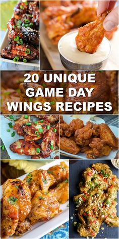 20 unique game day wings recipes