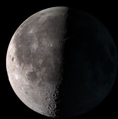 an image of the moon taken from space with a telescope lens on it's side