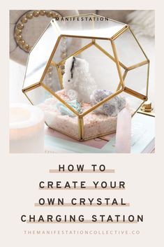 Crystal Recharging Station, Charge Crystals How To, Crystals To Have In Your Home, Crystal Living Room Ideas, Crystal Charging Bowl, Crystals For Rooms In House, Charging Your Crystals, How To Display Your Crystals, Ideas For Displaying Crystals