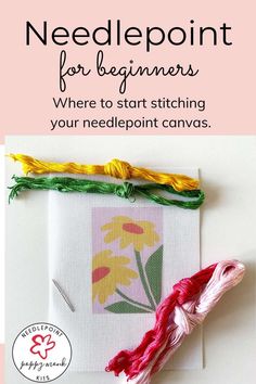 needlepoint for beginners where to start stitching your needlepoint canvass