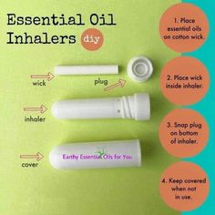 DIY inhalers One Essential Community, Diffuse Essential Oils, Essential Oil Remedy, Diy Essentials, Yl Oils, Yl Essential Oils