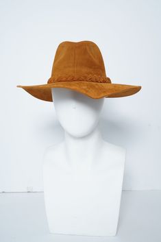 The chicest hat we have ever made, classic silhouette. With leather details. Spot Clean Brim 10.5 cm/4 Inch Hat Crown Circumference 24-25" Can be adjusted to made smaller with internal size adjuster Colors may vary due to lighting and editing. Fedora Hats For Women, Wide Brim Felt Hat, Brown Fedora, Black Fedora Hat, Fedora Hat Men, Suede Hat, Black Fedora, Rancher Hat, Fedora Hat Women