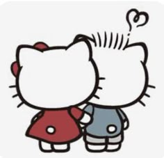 an image of hello kitty and her friend