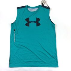 New Under Amour Athletic Heat Gear Teal And Abstract Square Printed, Loose Fit Sleeveless Shirt, Tank Top Size Youth Extra Large , Yxl New Items With Tags Activewear Logo, Girls Sports Bras, Under Armour Girls, Loose Tank Tops, Under Armour Hoodie, Green Tank, Tank Girl, Under Armour Shirts, Blue Tank Top