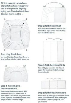 instructions for how to fold an origami pillow in four easy steps with pictures