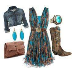 The colors Outfit With Boots, Boots Jeans, Mode Tips, Mode Hippie, Country Style Outfits, Country Girls Outfits