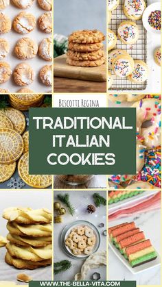 Traditional Italian  Cookies Best Italian Cookie Recipe, Traditional Italian Cookies, Italian Holiday Cookies, Italian Ricotta Cookies, Florentine Cookies, Italian Rainbow Cookies