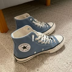 - Brand New Condition - Light Blue - Canvas - Chuck 70 - Women’s 8.5 - Men’s 6.5 Converse Colors, Light Blue Converse, Cute Converse Shoes, Cute Converse, Blue Converse, Preppy Shoes, Pretty Shoes Sneakers, Shoe Wishlist, New Converse